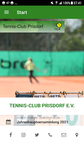 Tennis-Club Prisdorf Screen 2