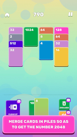 Game screenshot 2048 Solitaire－Merge Card Game apk download