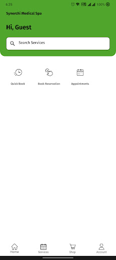Android application Synerchi Medical Spa screenshort