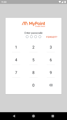 Android application MyPoint CU Mobile screenshort