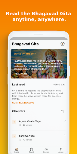 Android application Bhagavad Gita: Hindi & English screenshort