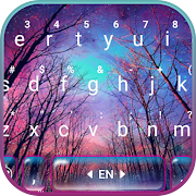 Starry Night Tree Keyboard Theme