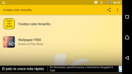 AMARILLO COLOR Wallpaper HD Screen 2