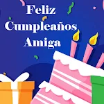 Cover Image of Download Feliz Cumpleaños Amiga  APK