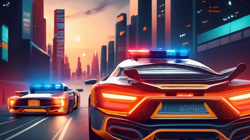 Car Race SpeedX Police Car Screen 3
