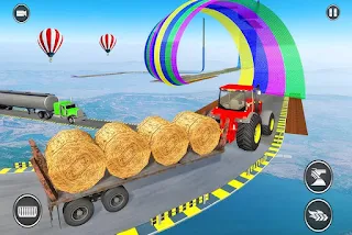 Tractor Game Stunt Racing - Screenshot 2
