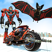 Flying Bat Robot Bike Transform Super Robot Games  Icon