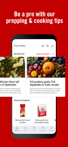 Screenshot of Flavor Maker by McCormick