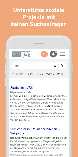 SuchHier – Suche mit Herz Screen 2