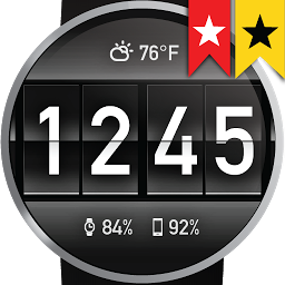 Icon image Flip Clock Watch Face for Wear