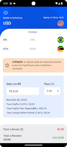 Android application CPayPal BRL-MZM screenshort
