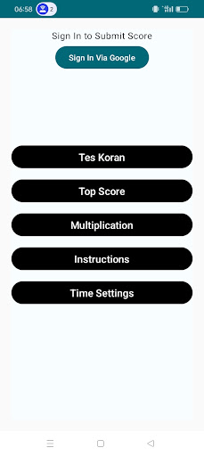 Android application Tes Koran screenshort