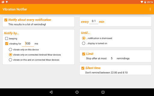 Vibration Notifier Screen 3
