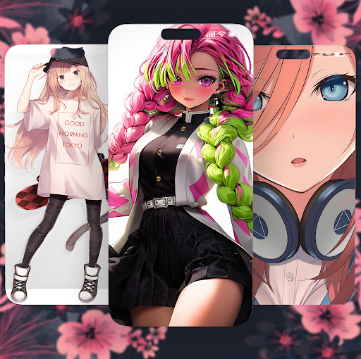 Android application Anime Girl Wallpaper screenshort