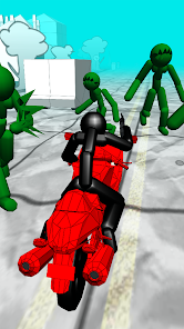 Stickman Zombie: Motorcycle Racing screenshots 1