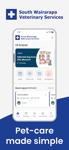 Android application South Wairarapa Vets screenshort