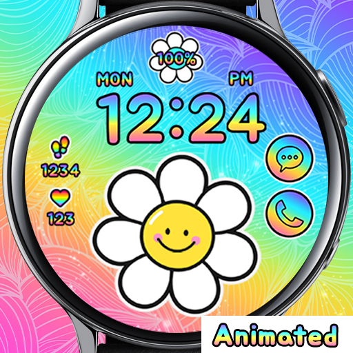 Cute Smile Flower_Watchface logo