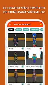 Captura de Pantalla 1 Skins Virtual D2 android