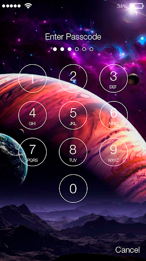 Space Planet Galaxy Purple Wallpaper Screen Lock