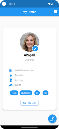 Android application Kernections screenshort
