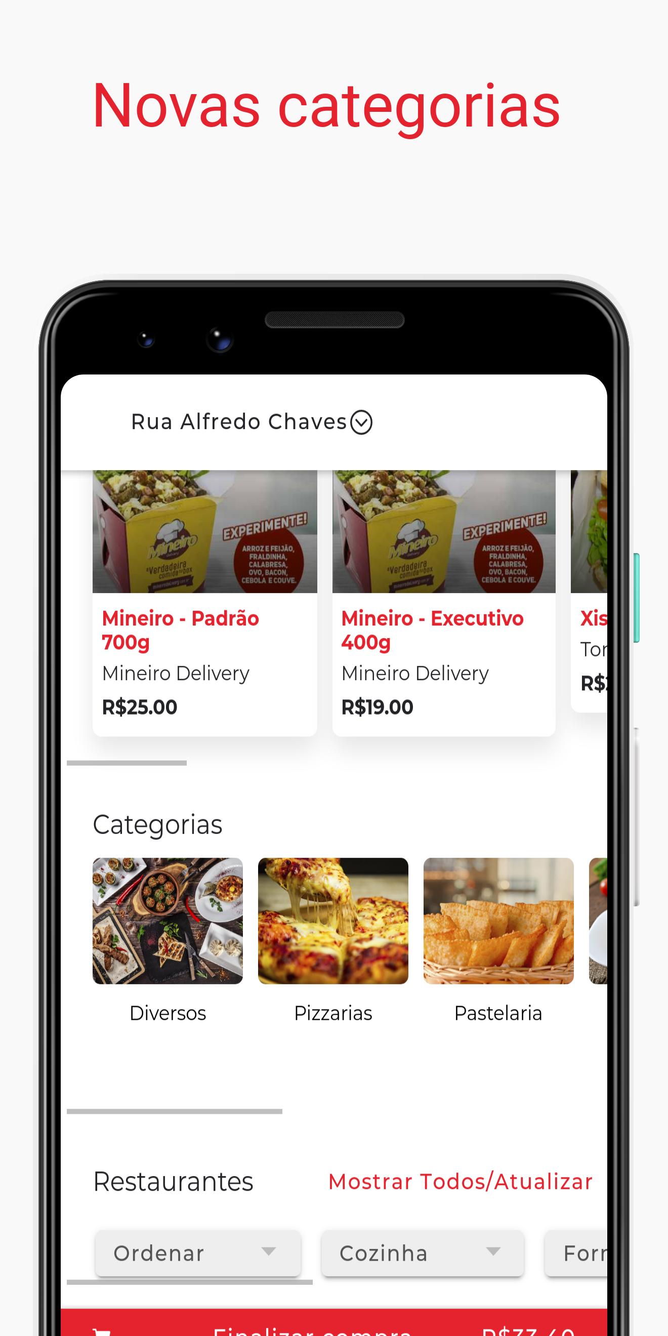 Android application Unemix - Delivery de Comida screenshort