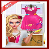 Fashion doll dresses icon