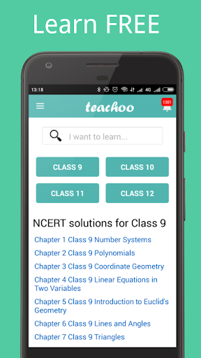Android application Teachoo Science - Class 8-10 screenshort