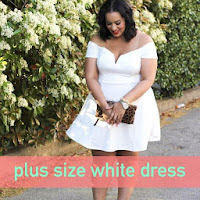 curvy plus size white dress