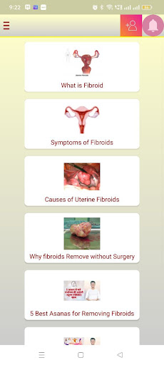 Android application Fibroids Treatment screenshort