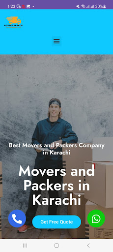 Android application Movers Karachi Pakistan screenshort