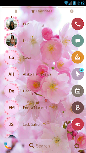 Theme Dialer Love Sakura Screenshot 4 - AppWisp.com