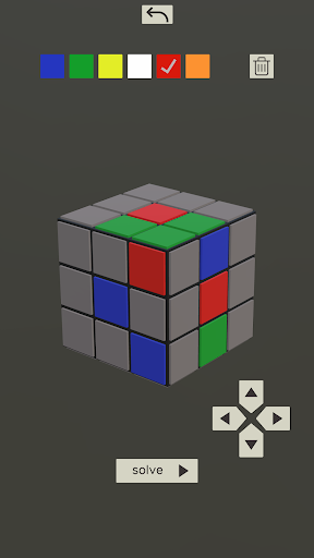 Simple Cube Solver Screen 3