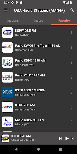 USA Radio Stations (AM/FM) Screen 3