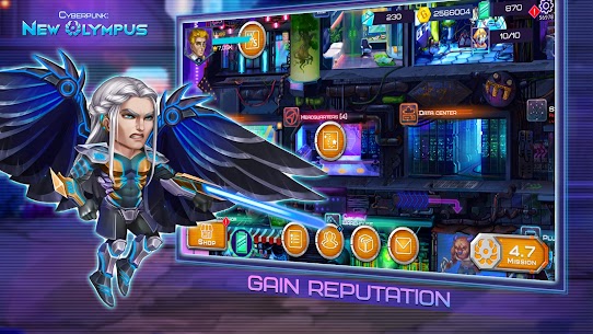 Cyberpunk: New Olympus Mod Apk 1.0 (High Damage + Characters Can Not Die) 7