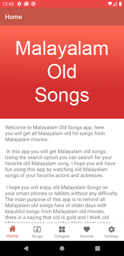 تطبيق Malayalam Old Songs برو0