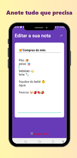 Android application Coconote - Bloco de Notas screenshort
