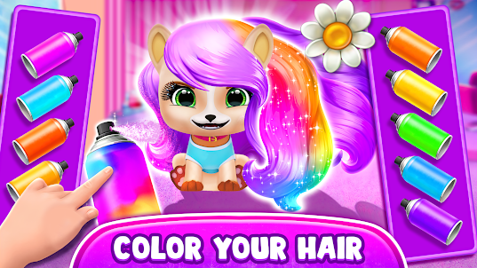 Hairstyle: pet care salon game