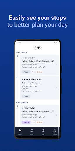 Android application Rose Rocket Truck Driver screenshort