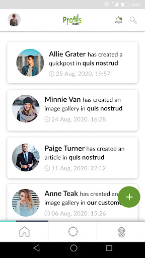 Android application My Profils Etudes screenshort