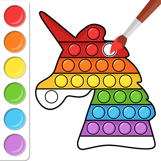 Pop It Coloring Book Game