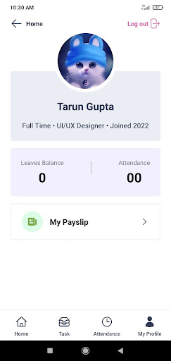 Attendance App Screen 3