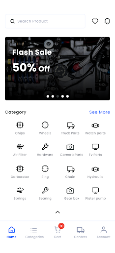 Android application Ramro Parts screenshort