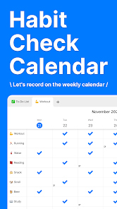 Captura de Pantalla 17 Habit Check Calendar android