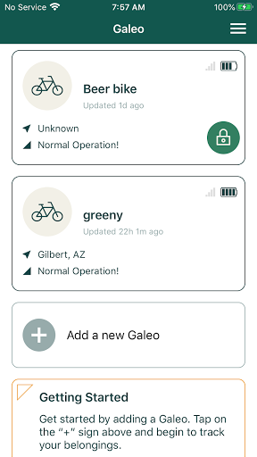 Android application Galeo Stage screenshort