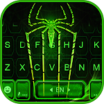 Cover Image of Скачать Neon Electric Spider Keyboard Theme 1.0 APK