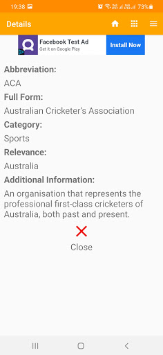 Abbreviations & Acronyms Screen 3