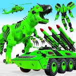 Cover Image of Download Dino Robot Missile Truck Robot Car Game 34 APK