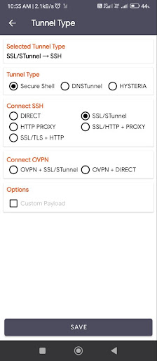 xSocks xRay (SSH/SSL/UDP/DNS) Screen 3