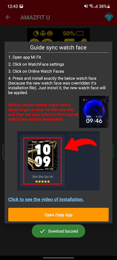 Amazfit Bip - WatchFace Screen 3