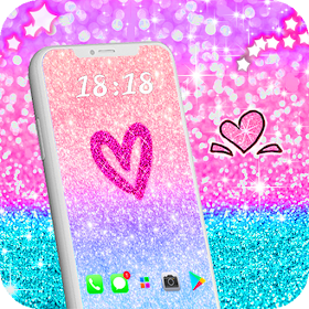Glitter wallpapers - Cute back by Kawaii Apps - (Android Apps) — AppAgg